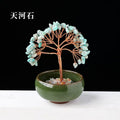 Natural Amazonite Crystal Tree | Healing Gemstone Bonsai Tree for Calm & Confidence