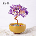Natural Amethyst Crystal Tree | Third Eye Chakra Healing Gemstone Bonsai Tree