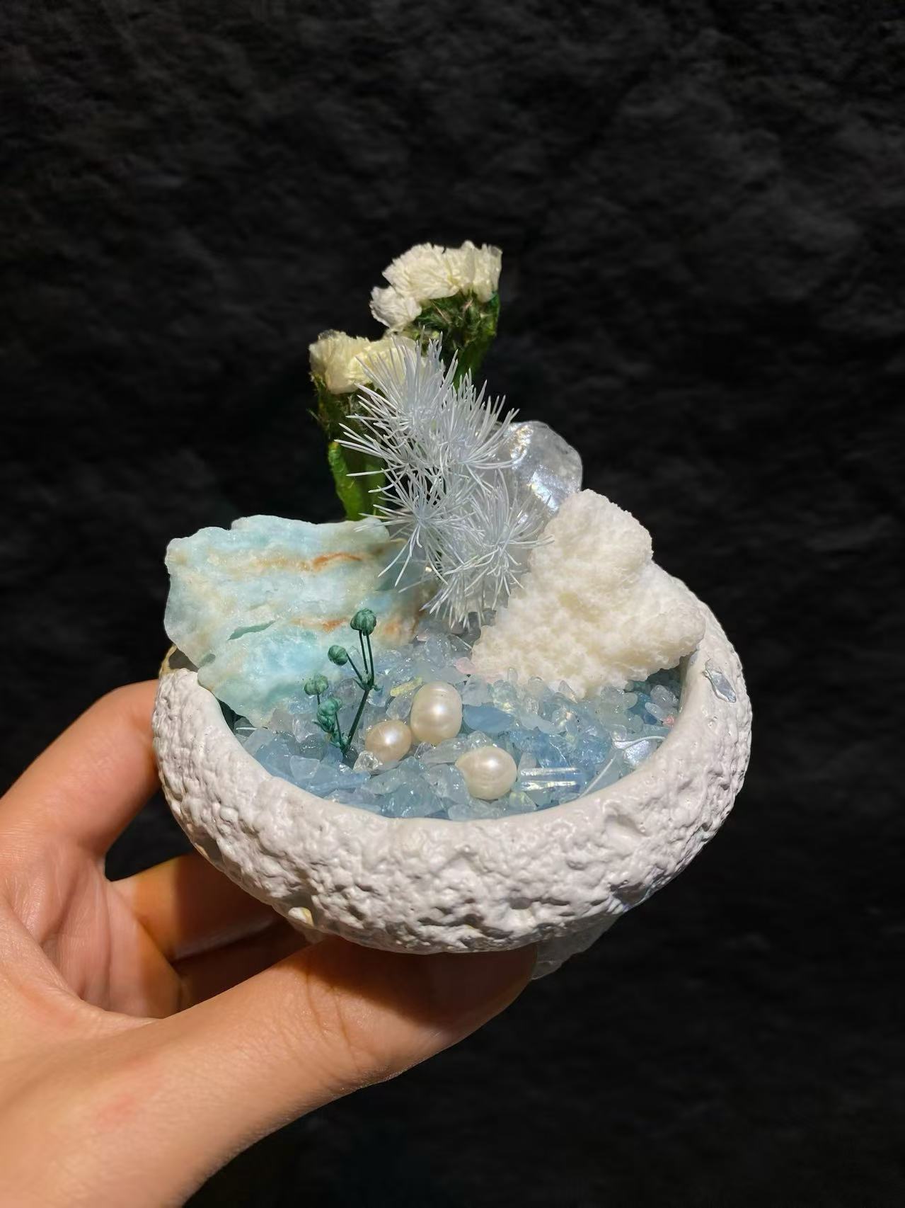 Blue Crystal Serene Healing Haven