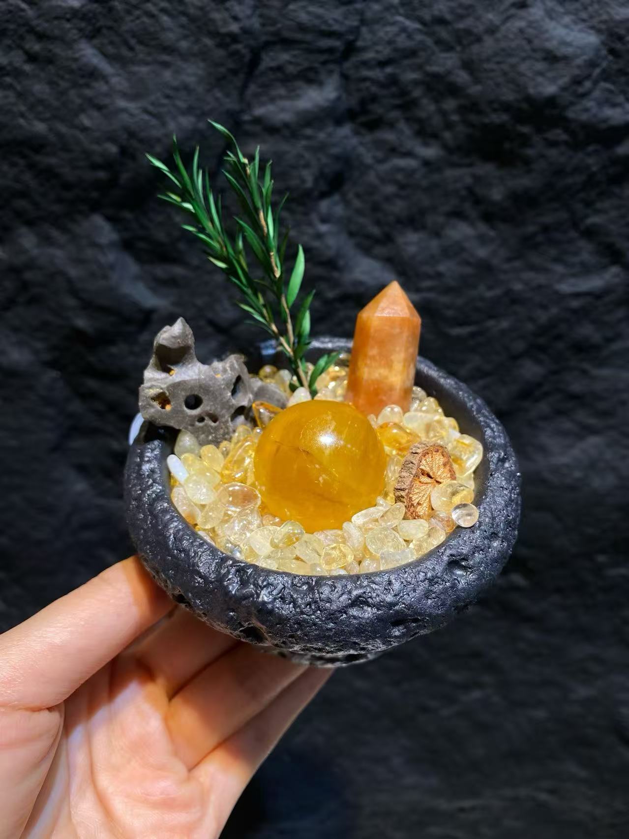 Warm Crystal Healing Zen Garden